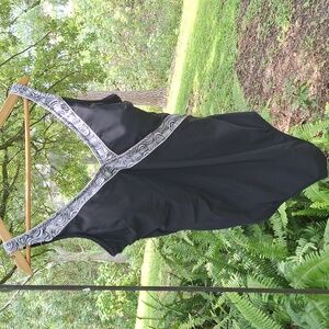 Roxanne One Piece Bra Sized Plus Size Bathing Suit Swimsuit Size 22 44C Swim Blk